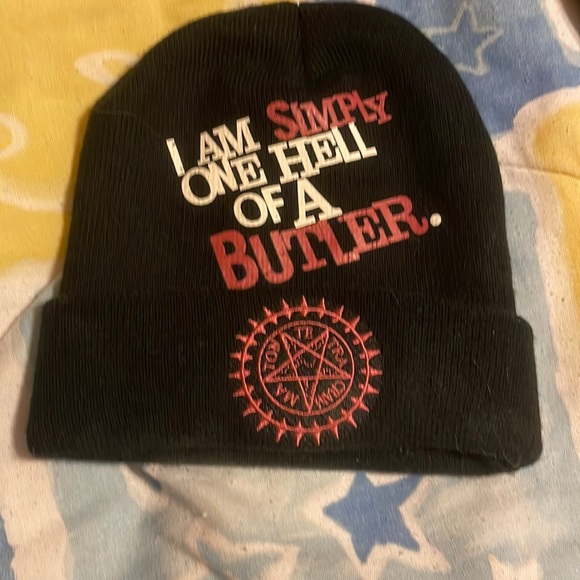 Hot Topic Accessories - 🖤Black Butler Anime Sebastian Beanie🖤